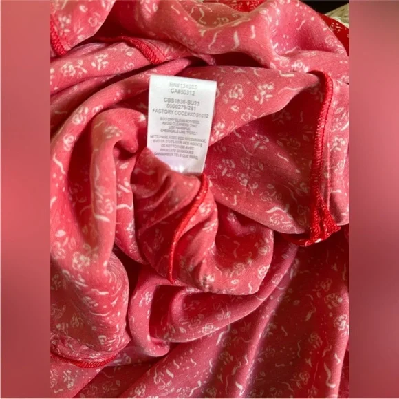 For Love and Lemons Chianti top and barbera midi skirt set pink XS - Picture 11 of 12